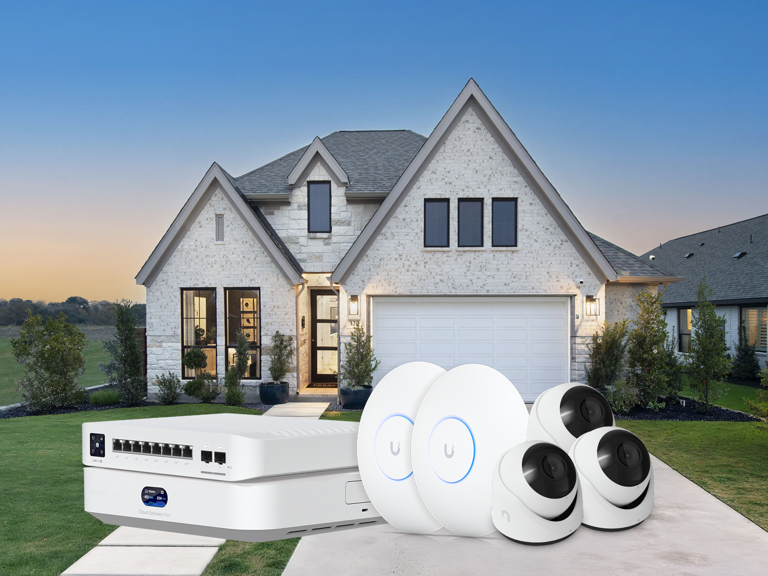 Elite home with whole-house WiFi coverage